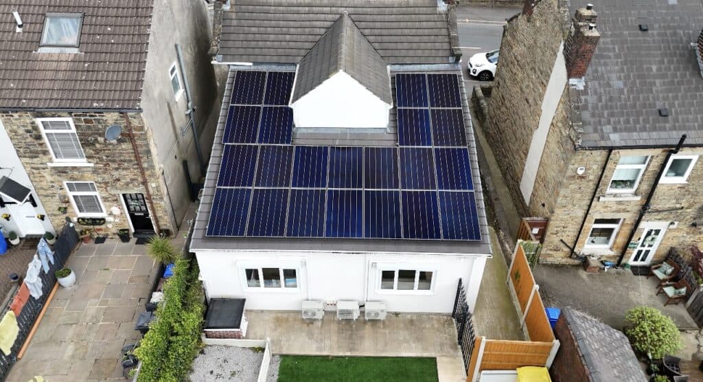 Commercial solar installation