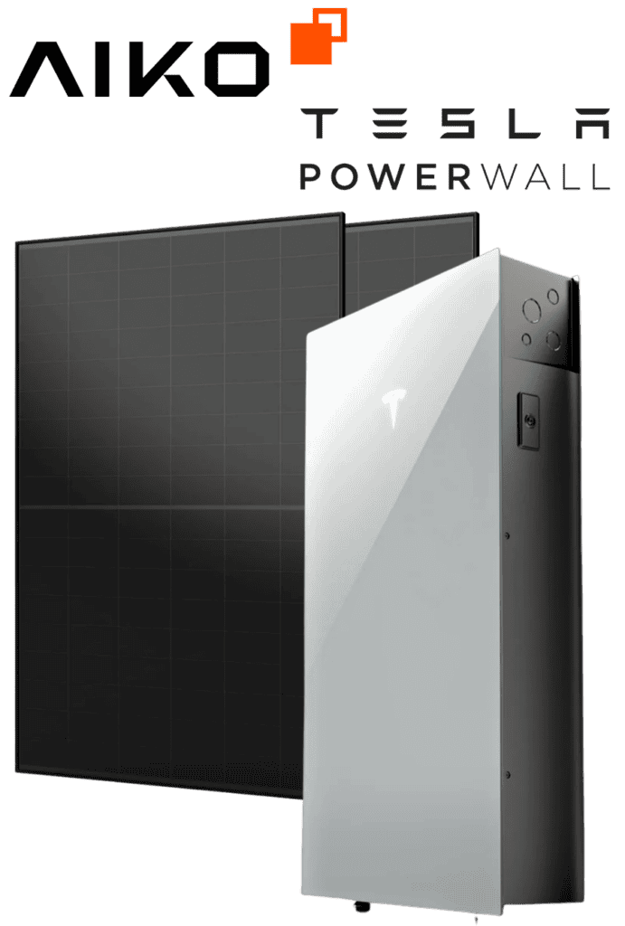 Solar Panel and Battery Systems - Aiko & Tesla PowerWall